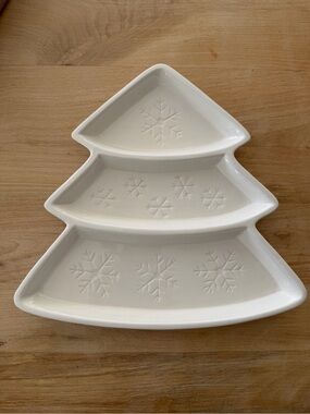 Brand New Anthropologie Brand Merry Makers Christmas Tree Serving Tray